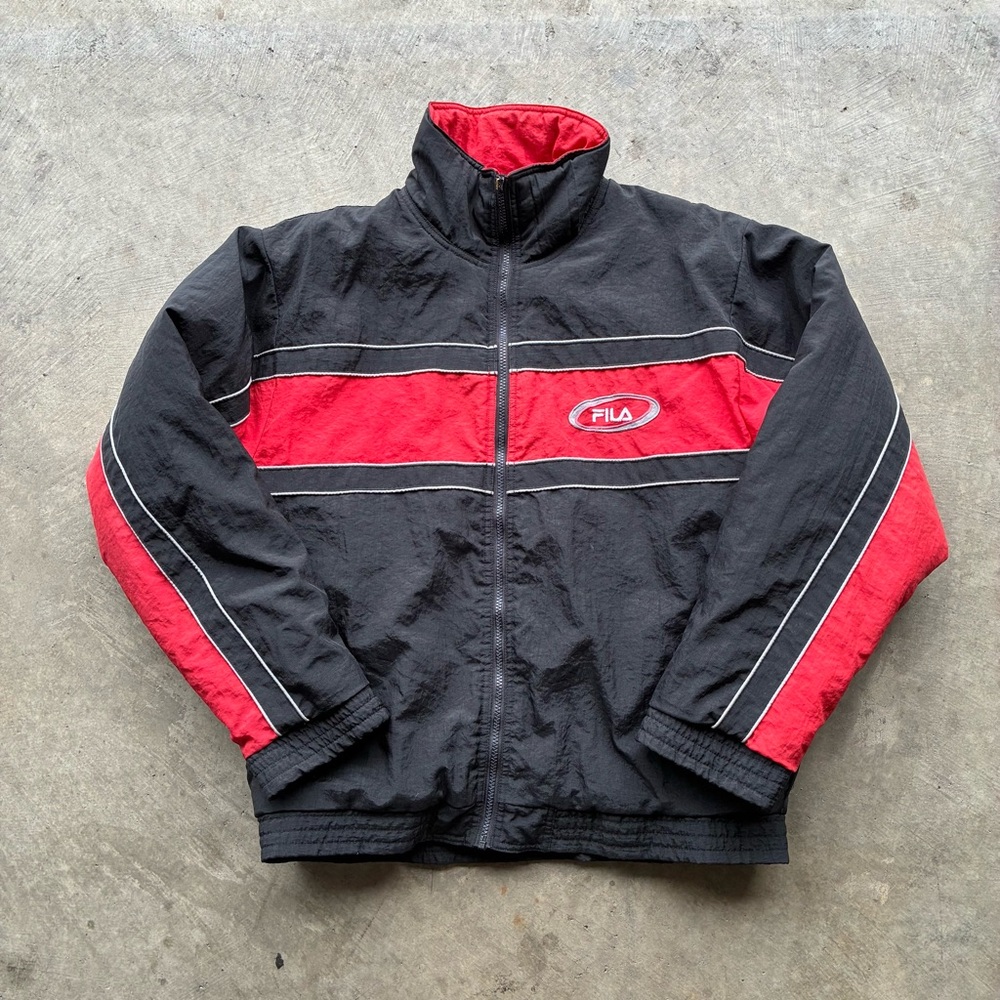 Fila Black and Red Track Jacket
